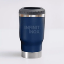 Kit 2 Copos Térmicos Cooler Infinit Inox + 2 Tampas Brinde